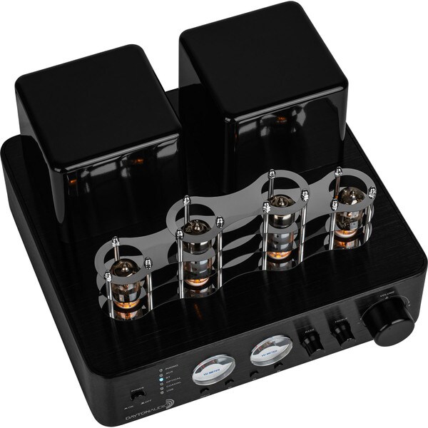 Main product image for Dayton Audio HTA100BT Hybrid Stereo Tube Amplifier with Bluetooth USB Aux Phono In Sub Out300-3842